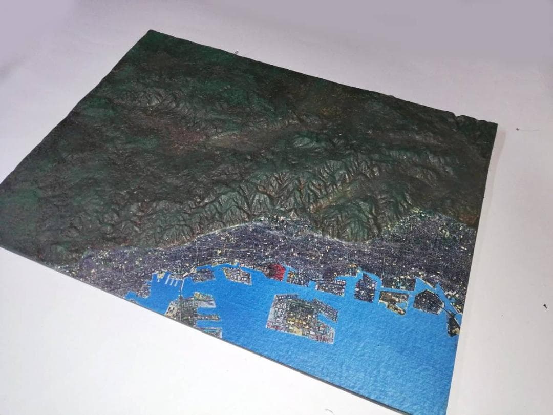 六甲山　山岳模型　神戸　　ケースサイズ319mm×240mm×61mm