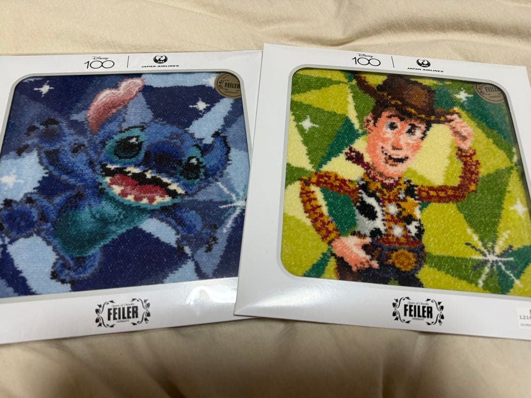 ディズニー100 ハンカチ7枚セット FEILER フェイラー
