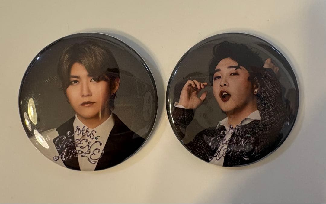 ミセスグリーンアップル　大森、若井　ポップアップ限定缶バッジセット 2個
