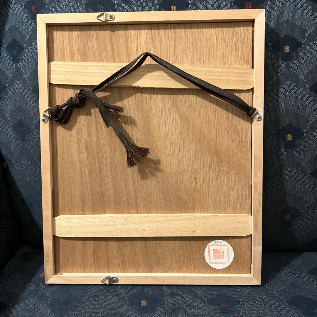 マツモトヨーコ　ドローイング　絵画　朝顔　ハガキサイズ