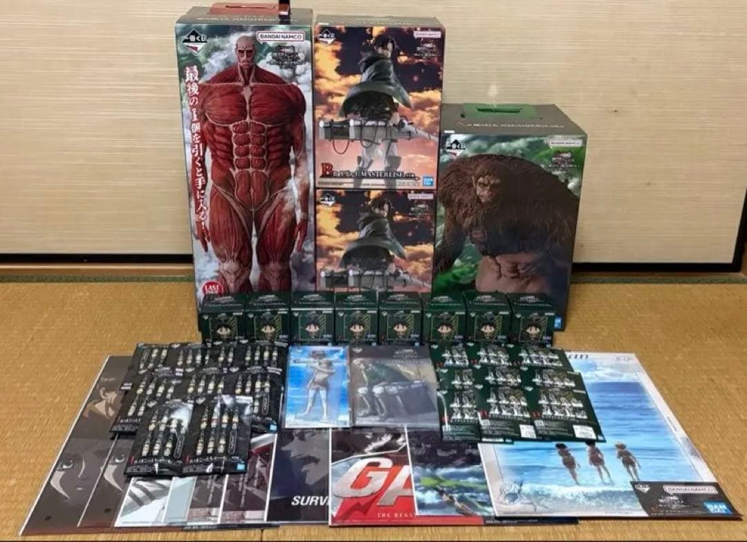 一番くじ 進撃の巨人A賞B賞ラストワン賞フィギュアコンプセット　その他　計42点