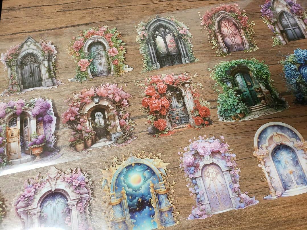 【nene様】「フローラルプリンセス光のフラワーウィンドウPETテープ6種」…他