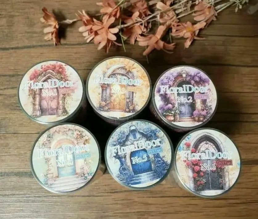 【nene様】「フローラルプリンセス光のフラワーウィンドウPETテープ6種」…他