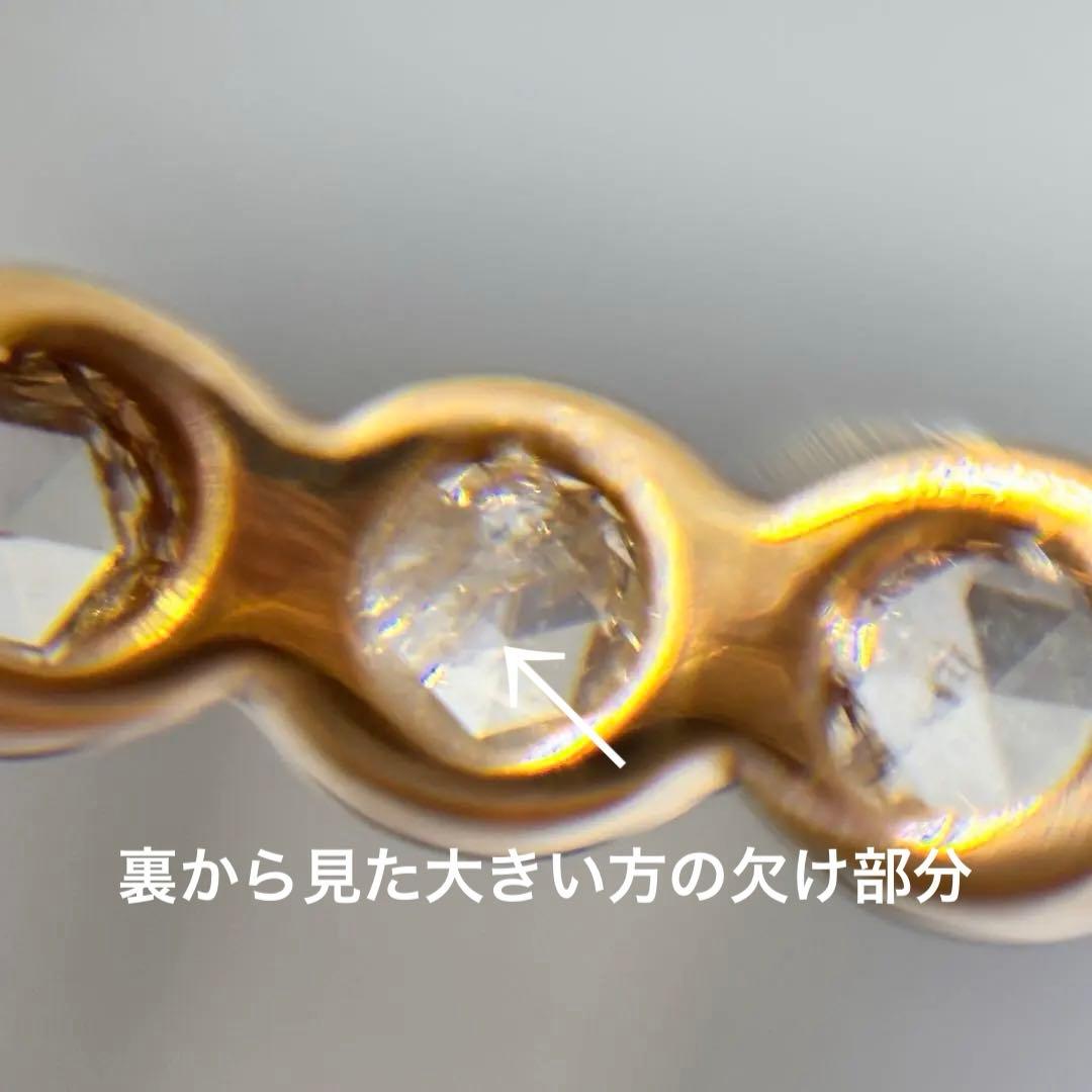 K18 ローズカット フルエタニティリング