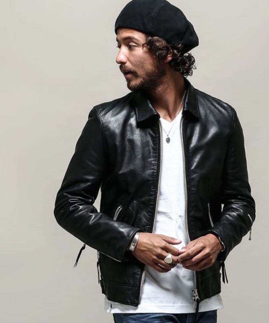 NANO universe　オイルドヴィンテージSライダース(M)