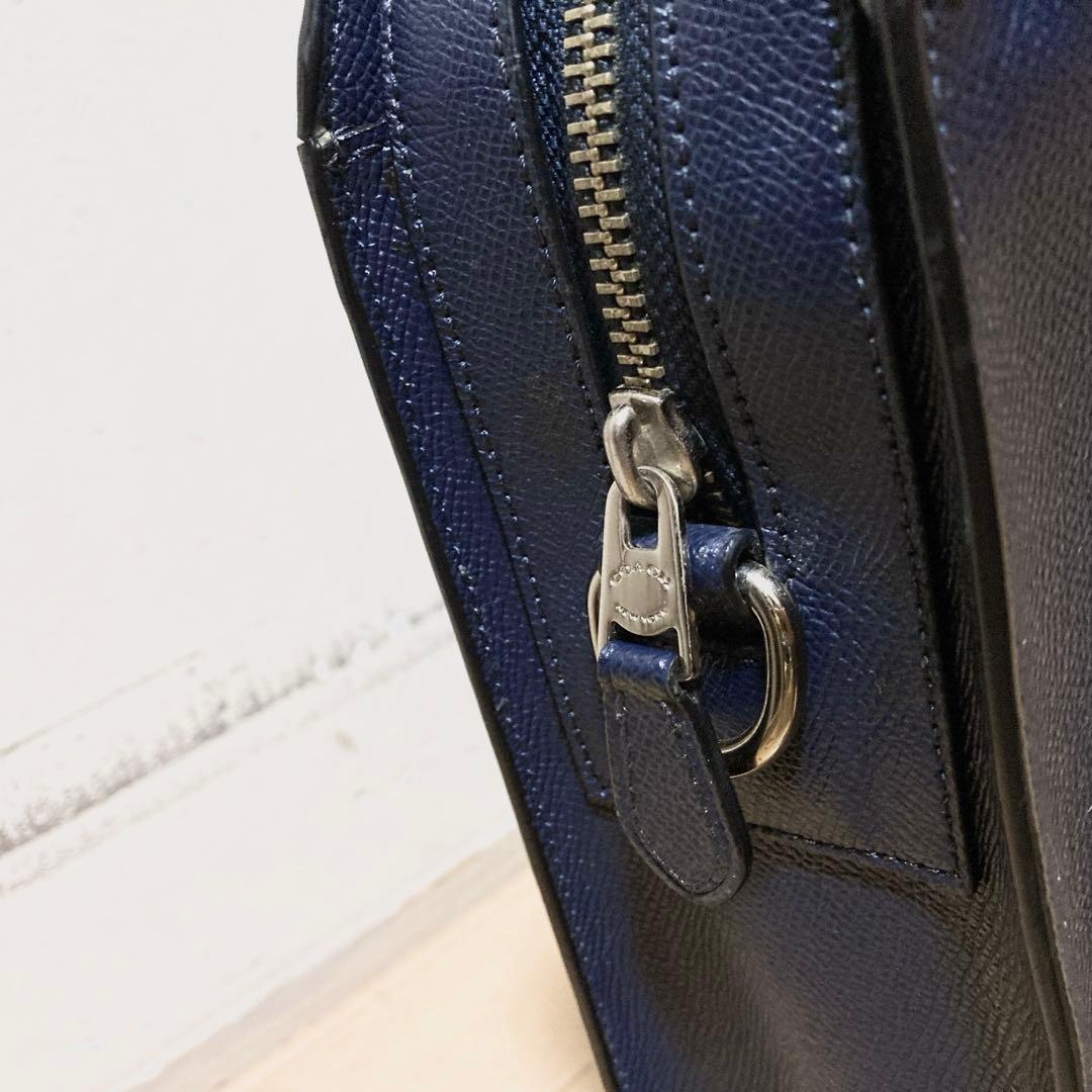 上美品 COACH コーチ レザー メンズ ビジネスバッグ ブリーフケース