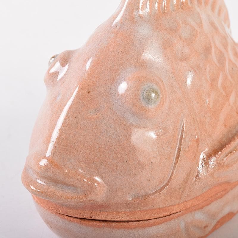 茶道具　鯛　香合　在銘　共箱　V　7480