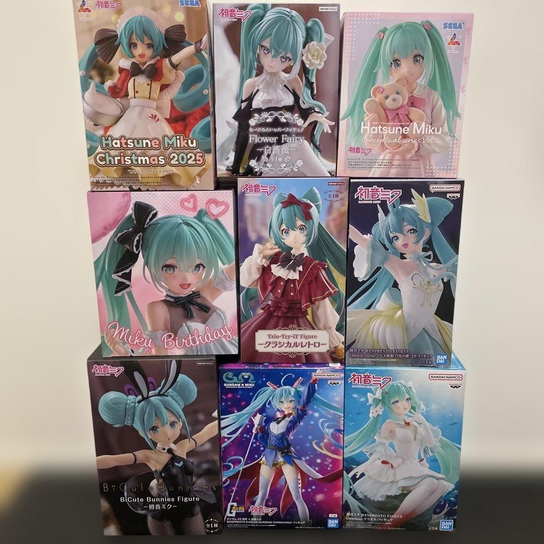 初音ミク　フィギュア　プライズ　セット