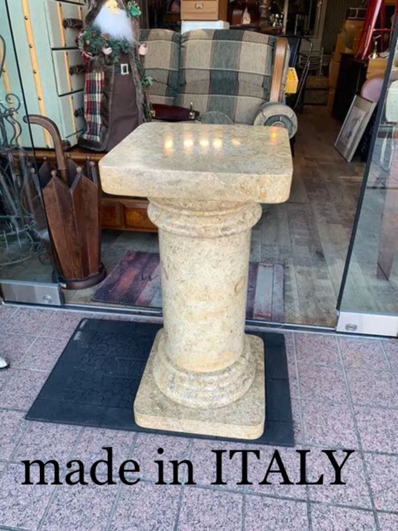 ヴィンテージ　イタリア製　大理石花台