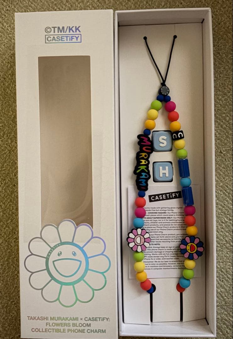 CASETiFY 村上隆 フラワースマホストラップ＆チャームキューブセット