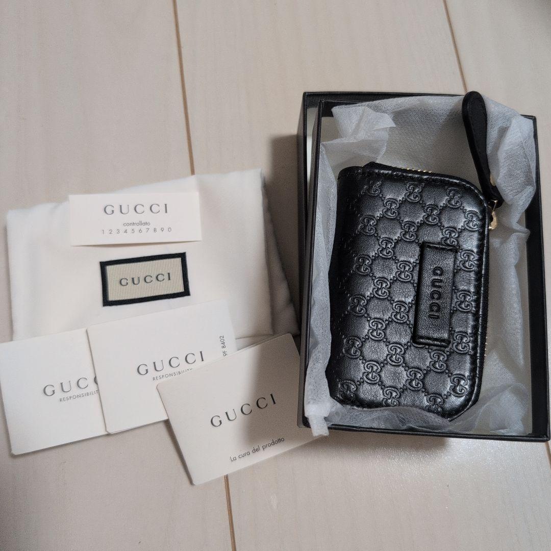 GUCCI マイクロGGシマ ケース 小銭入れ