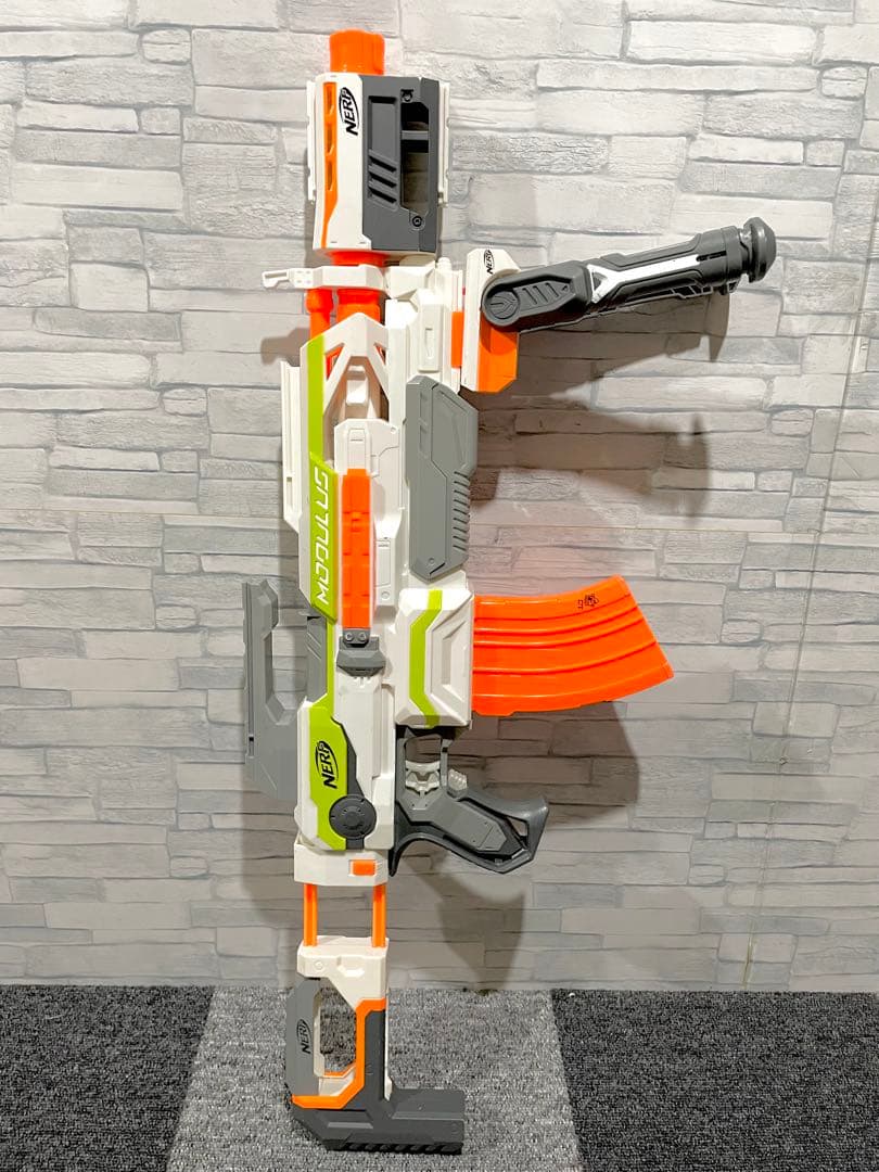 ナーフ 電動とコッキングの2台セットです‼︎ 通常弾、メガ弾、ロケット弾発射可能‼︎