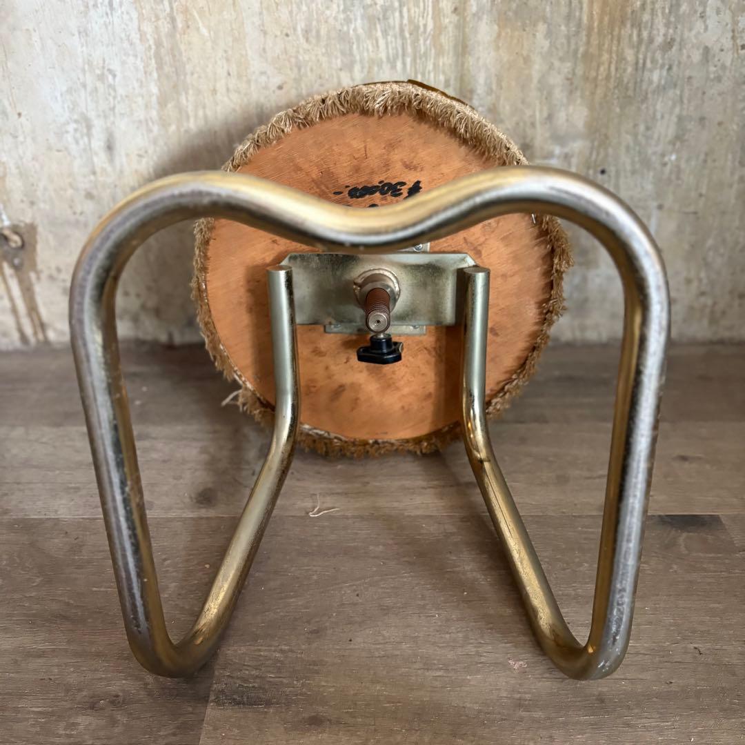 光洋　ヴィンテージ　フリンジ付　回転スツール