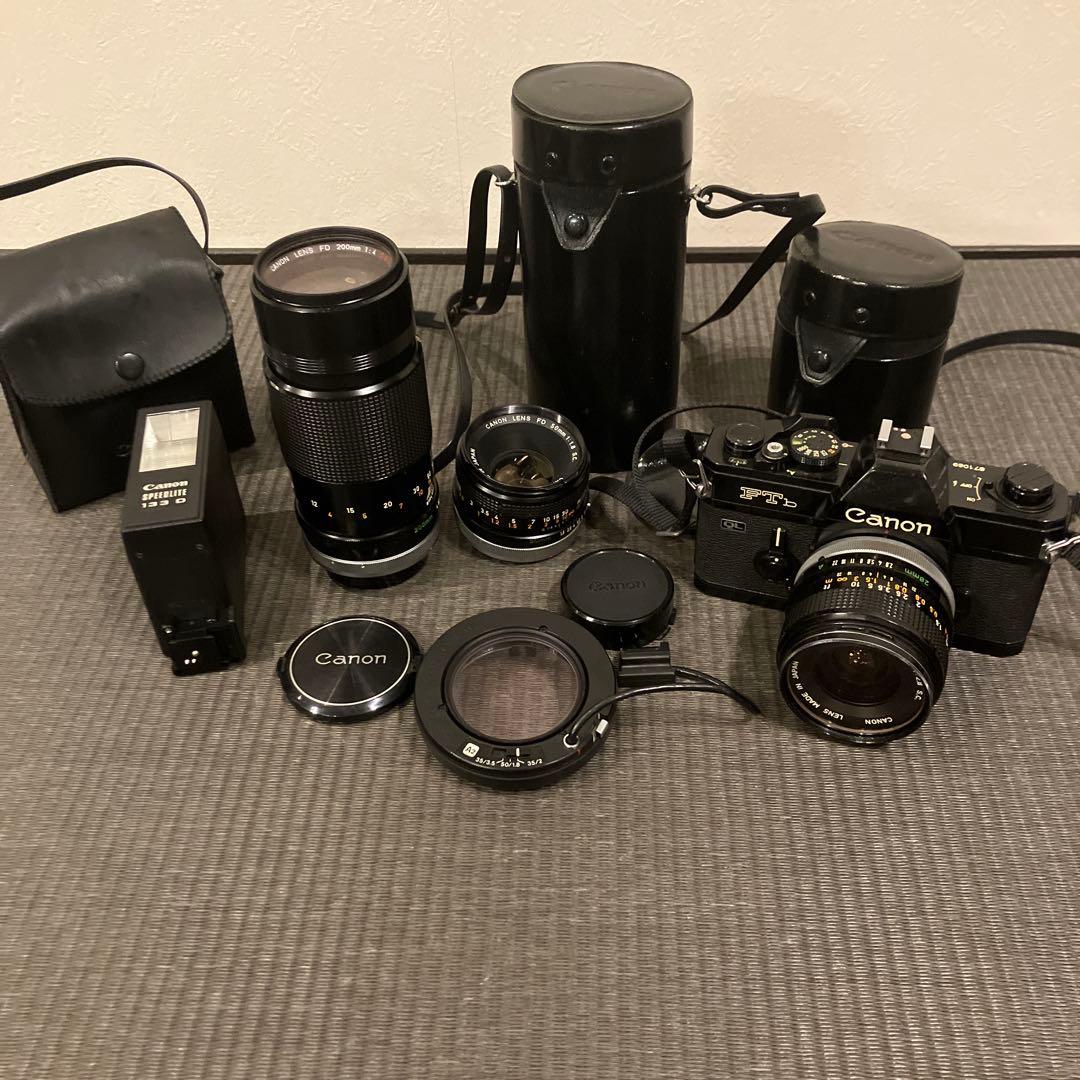 【昭和レトロ】Canonキャノン　FTb 一眼レフカメラ・レンズ等　セット！！
