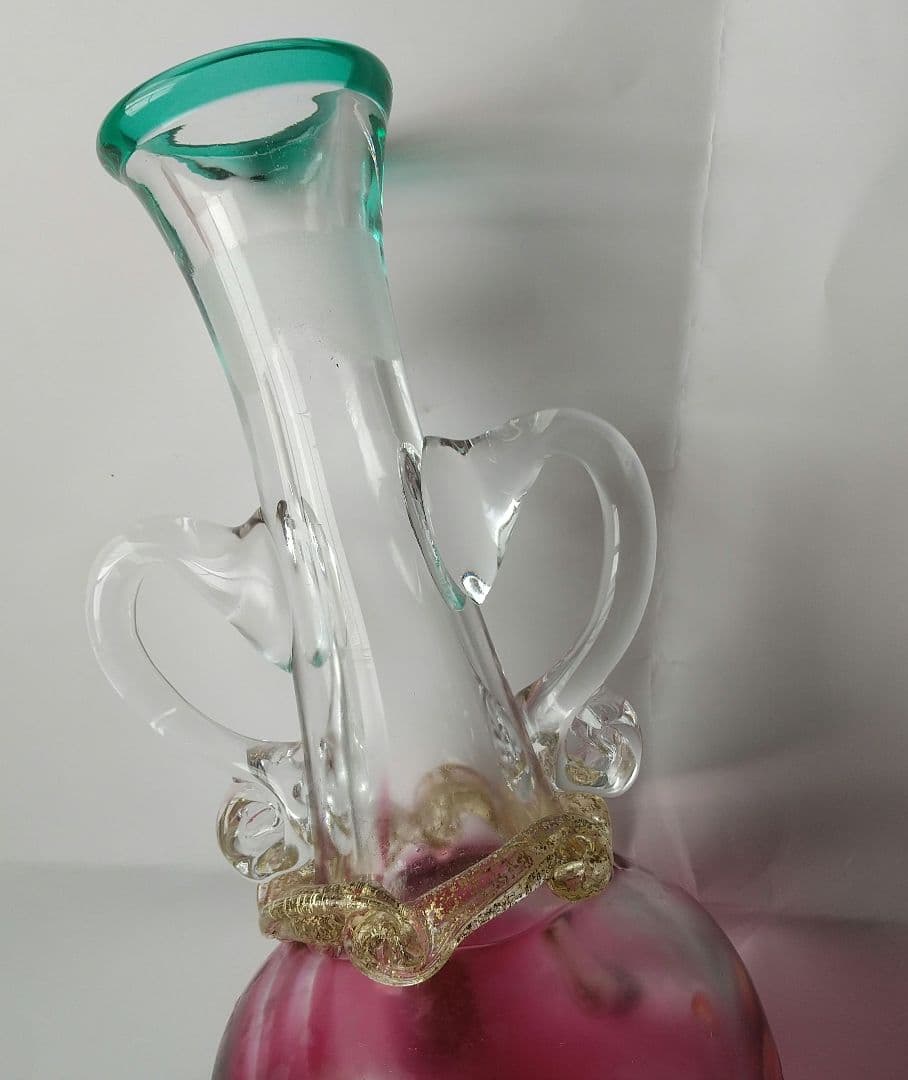 ガラス 工芸 カラフェ ?? デキャンタ ?? ヴェネチアンガラス ??