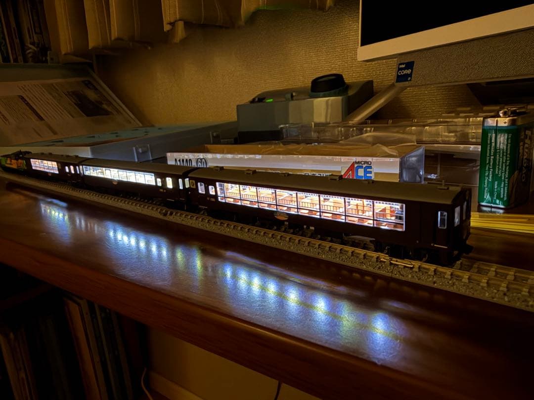 マイクロエースDE15-1535富良野・美瑛ノロッコ号牽引機 A1486室内灯付