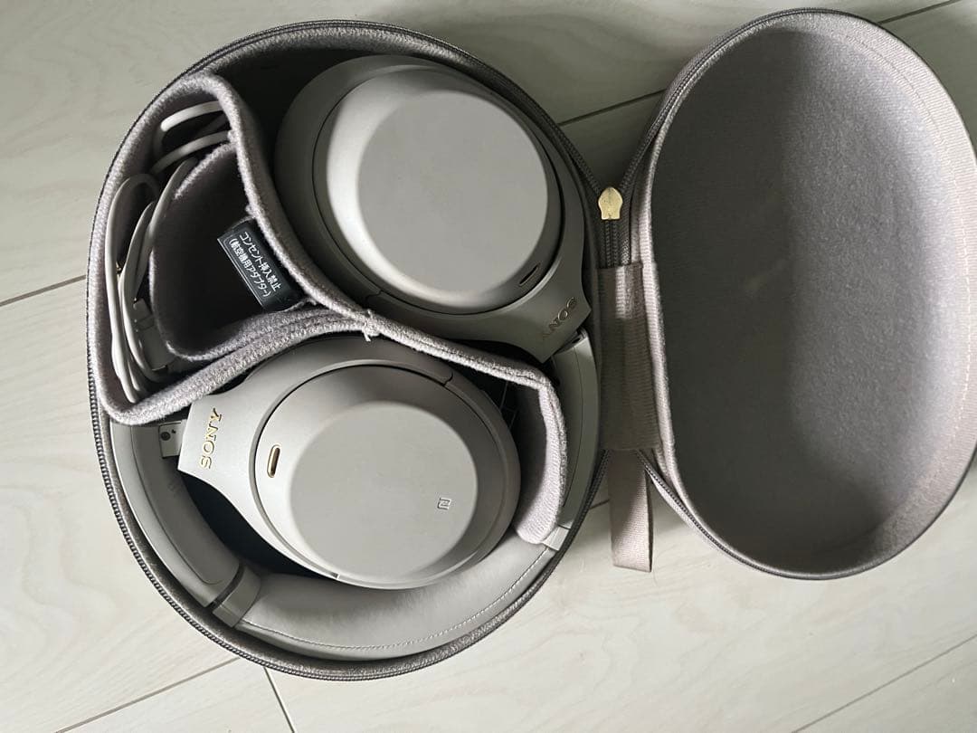 WH1000XM4 Sony ワイヤレスヘッドホン グレー 収納ケース付ジャンク