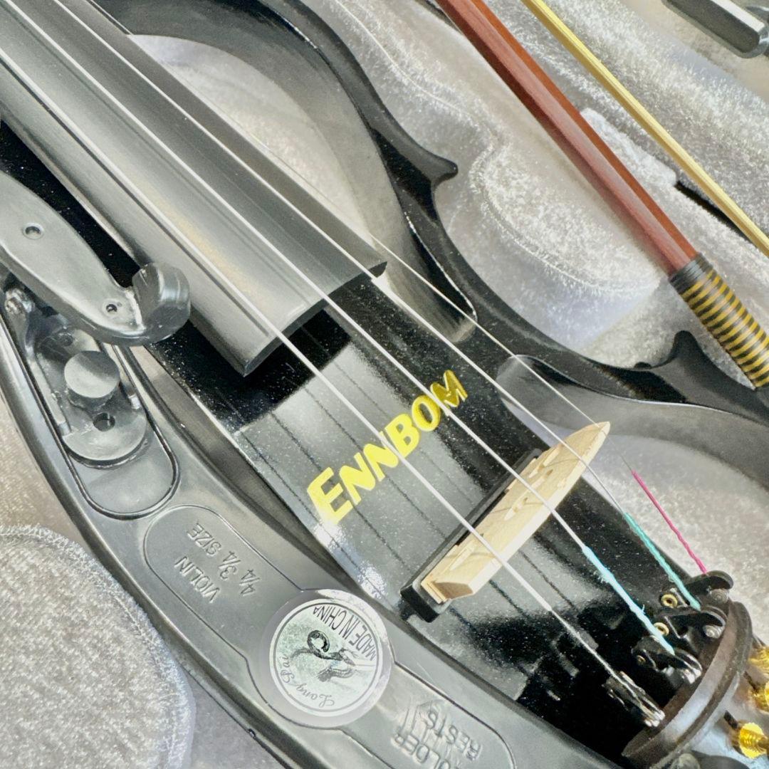 ENNBOM サイレント バイオリン ハードケース付き