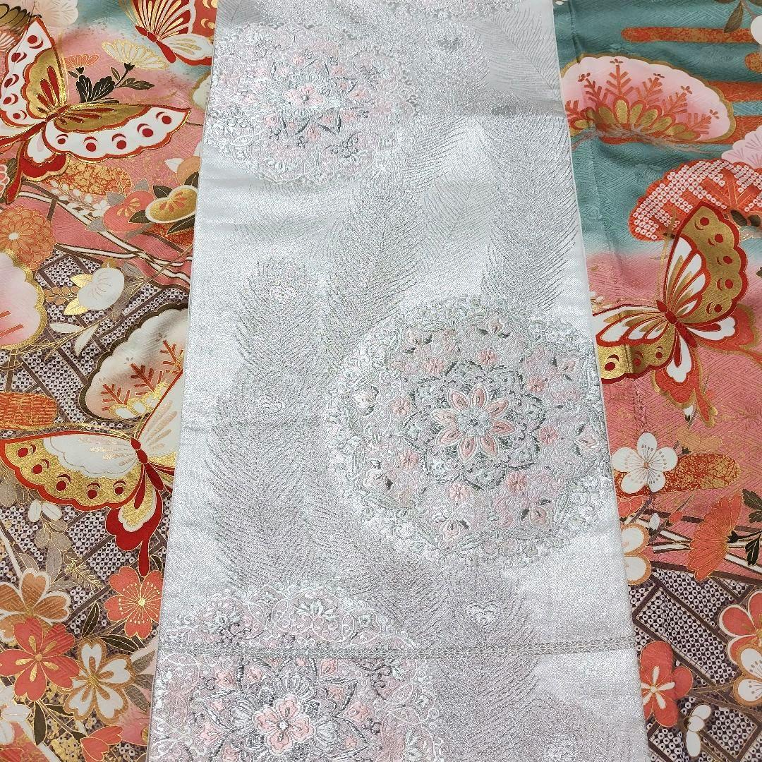 振袖フルセット(8点)・成人式・古典柄・金彩加工・くすみ・金駒刺繍・逸品