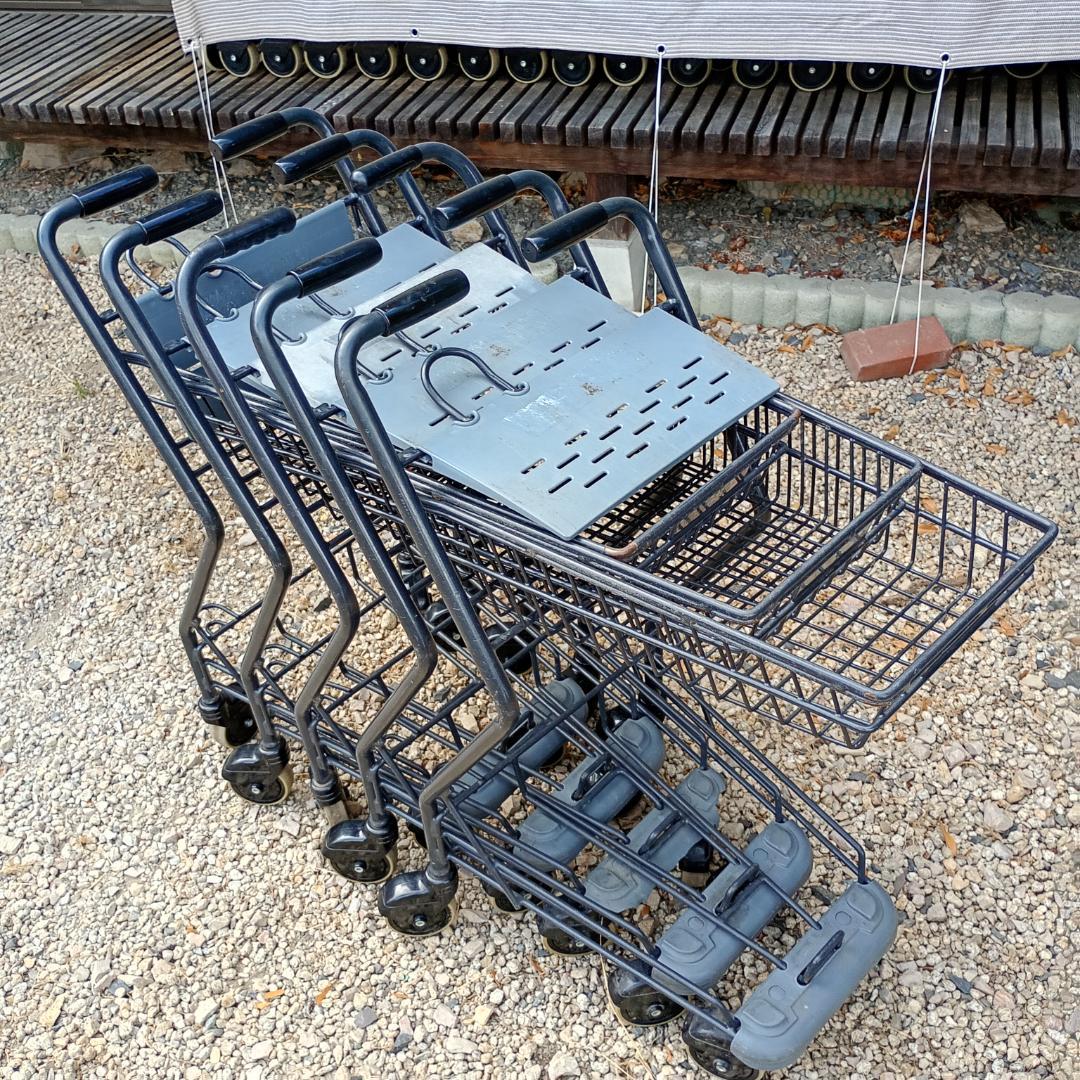 【送料込激安】ショッピングカート5台セット　スーパーメイト 管理No.4