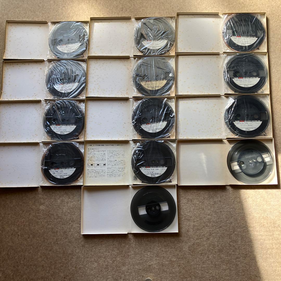 7号プラリール録音済オープンテープ21本＋オマケ空リール2本(その2)