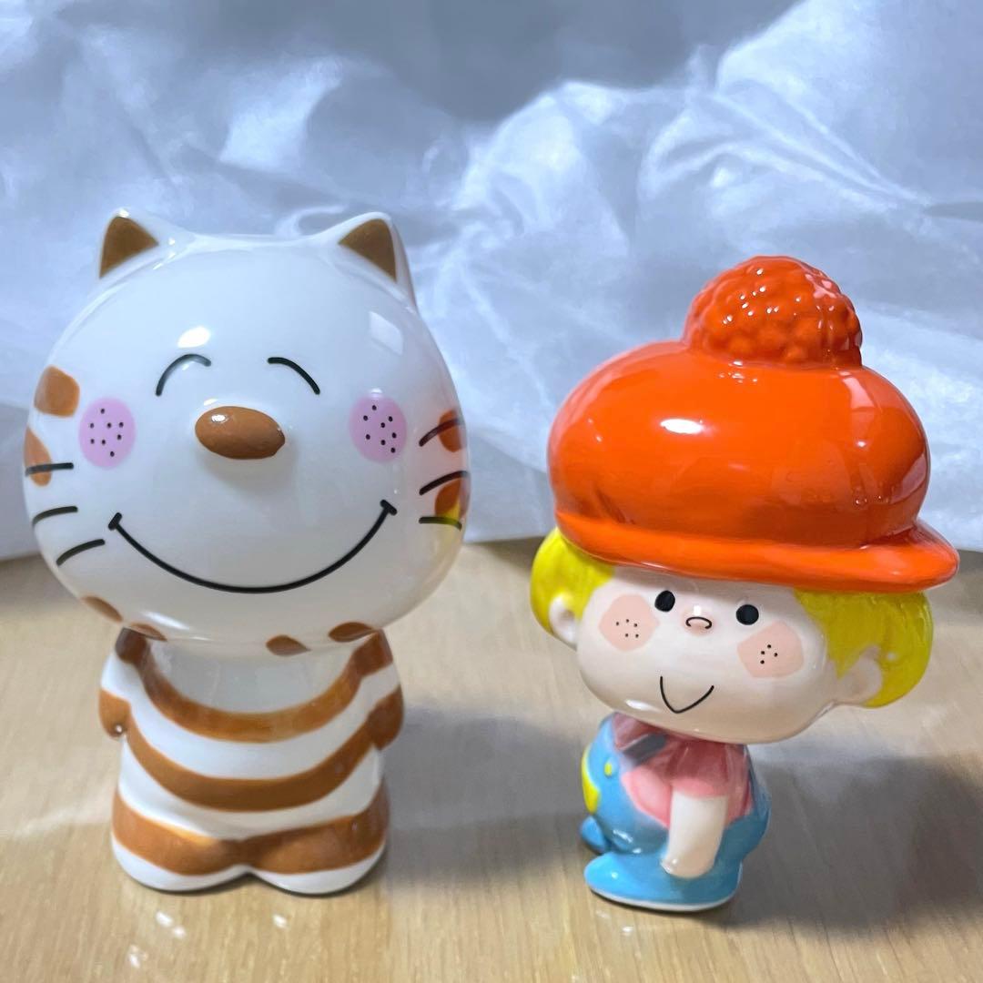 水森亜土　スタジオクリップ　一輪挿し　陶器　花瓶