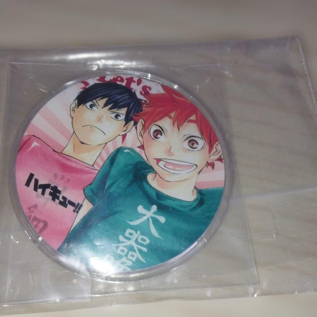 ハイキュー　日向翔陽　影山飛雄　缶バッチ　大器晩成