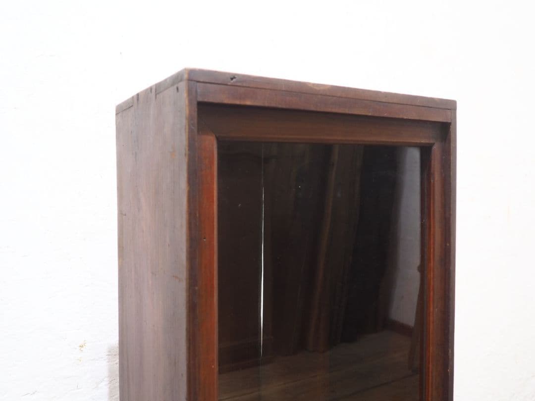 1148 ケンドン式　ガラスケース　飾り棚　ショーケース　レトロ　アンティーク