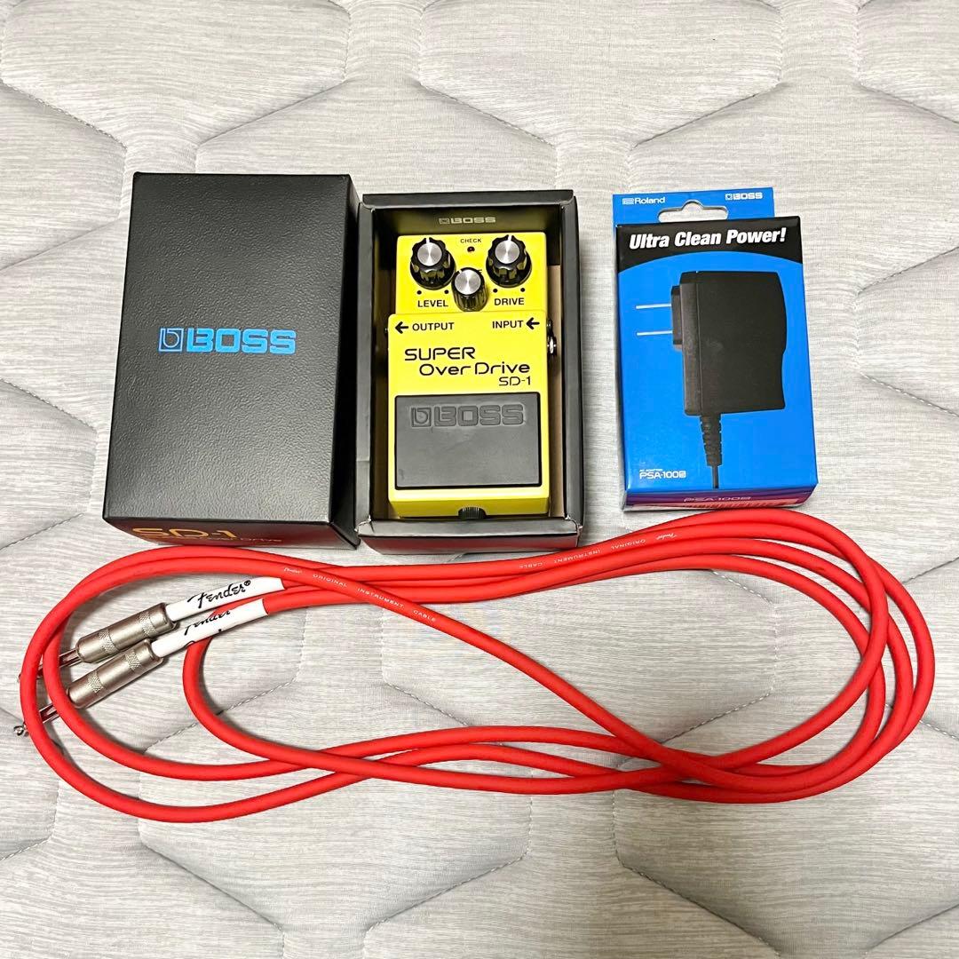 BOSS SUPER OverDrive SD-1　ACアダプター　シールド付