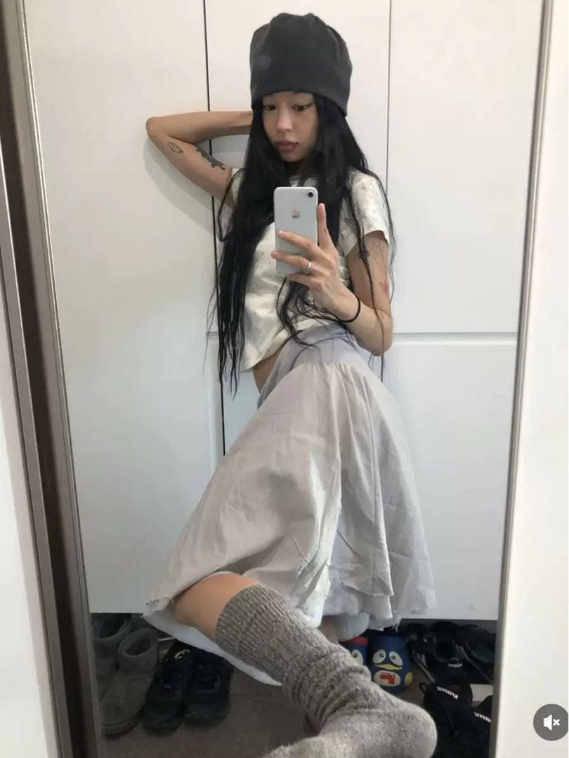 coyseioスカート ライトグレー