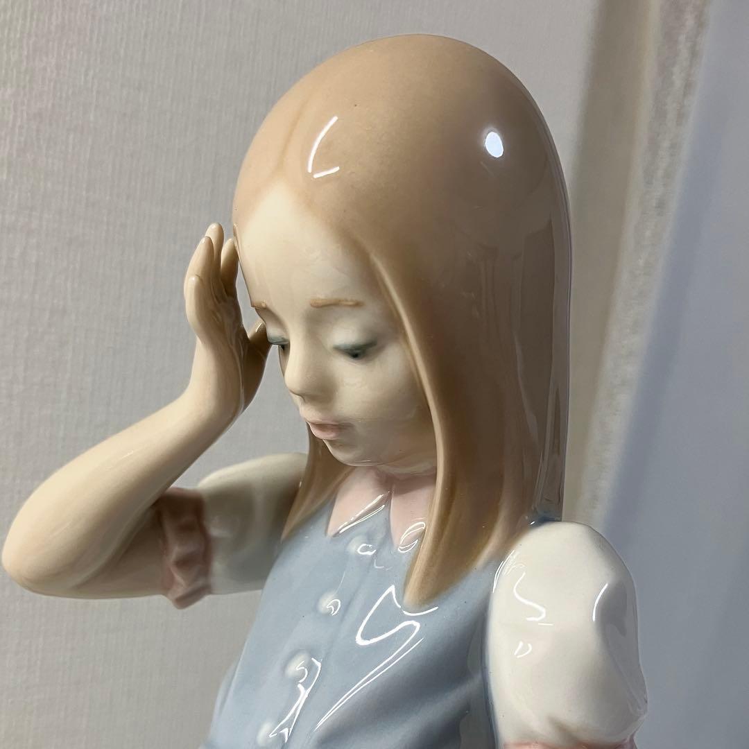 LLADRO リヤドロ 1285 帽子を持つ少女 花籠 フィギュリン 箱付