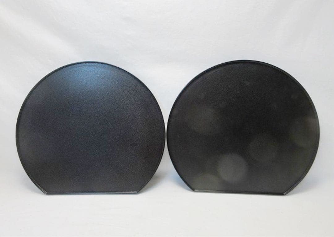 未使用 懐石道具 輪島塗 木製 半月膳 2客 両面使う 懐石盆 会席膳 紙箱