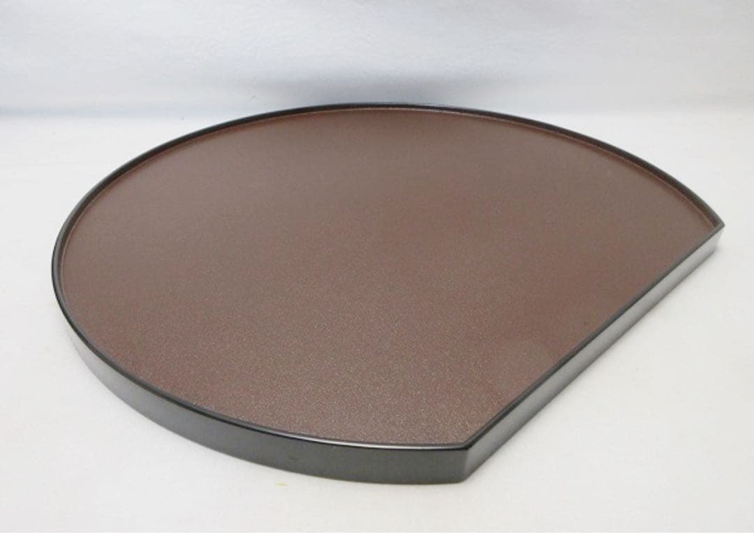 未使用 懐石道具 輪島塗 木製 半月膳 2客 両面使う 懐石盆 会席膳 紙箱