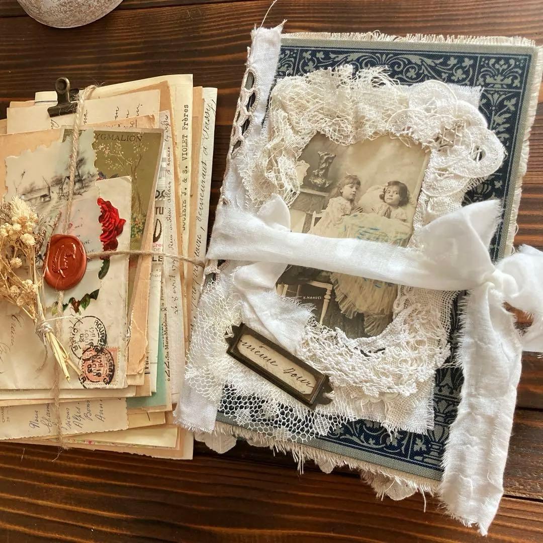 ジャンクジャーナル　junk journal雑記帳　エフェメラセット