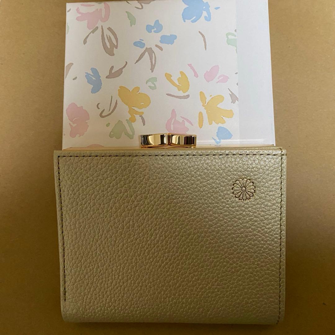 10日のみ値下げ‼️皇居財布　がま口　ゴールド