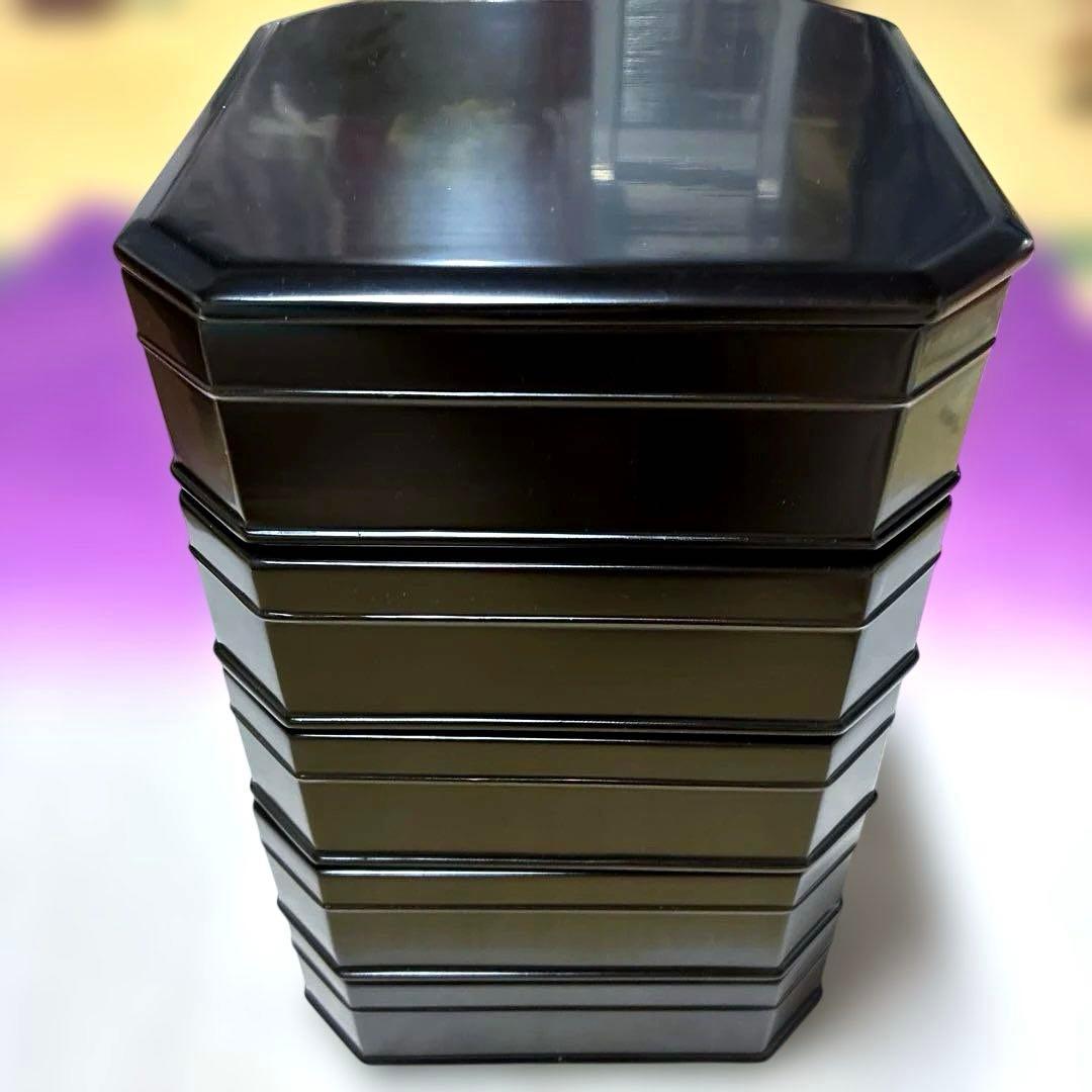 ✨美品✨輪島塗　【縁高重】共箱　菓子器　懐石　五段重