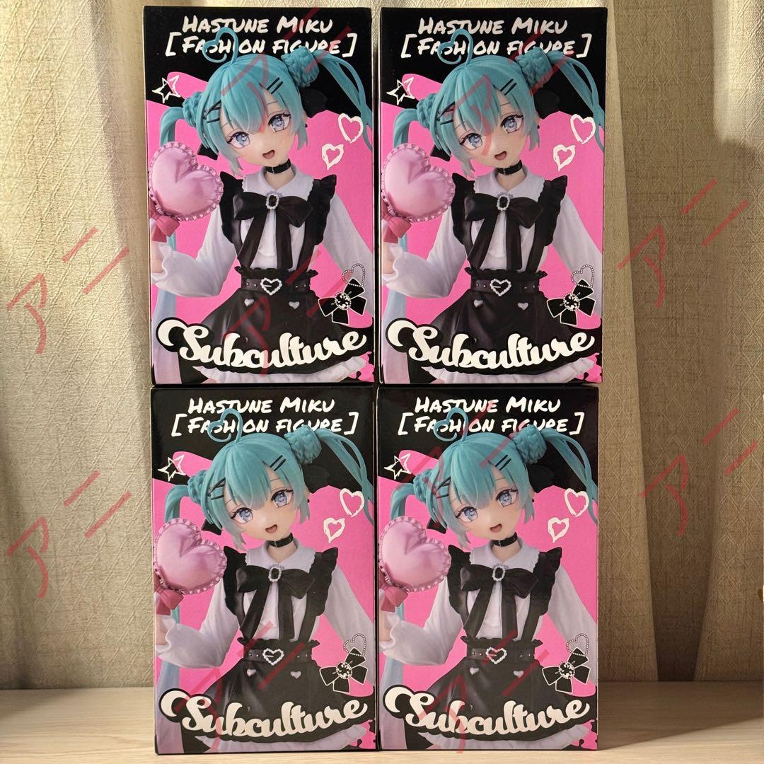 初音ミク Fashion フィギュア Subculture 4個セット