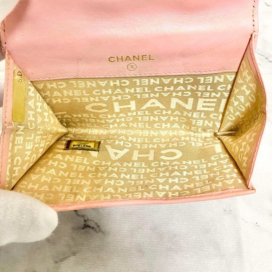 月*様 【良品】CHANEL（シャネル）アイコンシリーズ 二つ折り財布