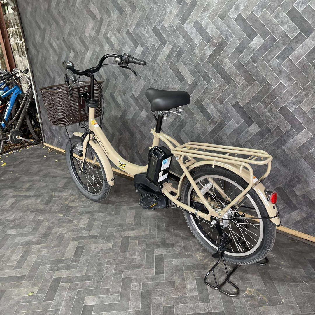目通し 電動アシスト自転車 ベージュ シティタイプ