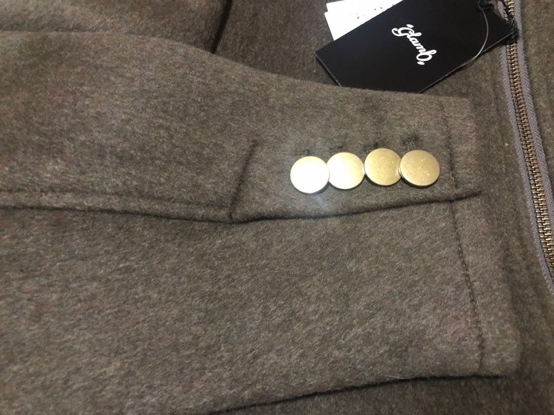 【定価44,000円】新作新品 glamb メルトンナポレオンブルゾン M