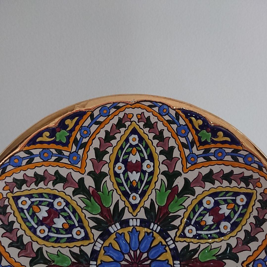 【金高騰中】PAIN スペインSEVILLA セビリア焼24k 金彩 飾皿３枚組