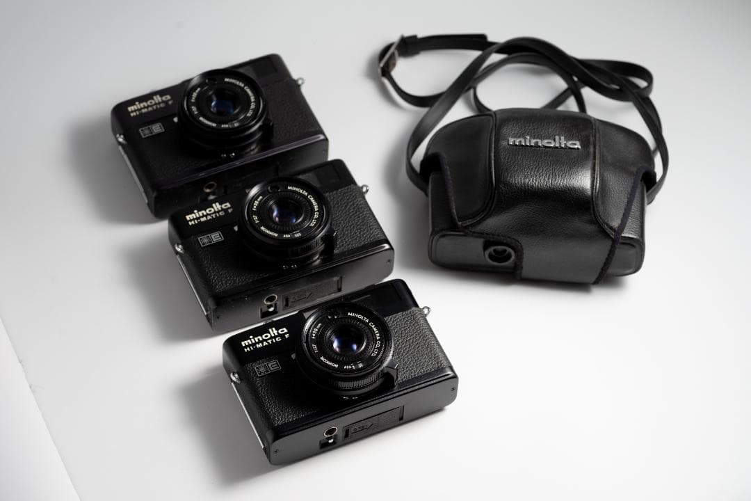 ミ*郎様 Minolta Hi-Matic F 【実写確認済み美品＋ポーチ、ジャ