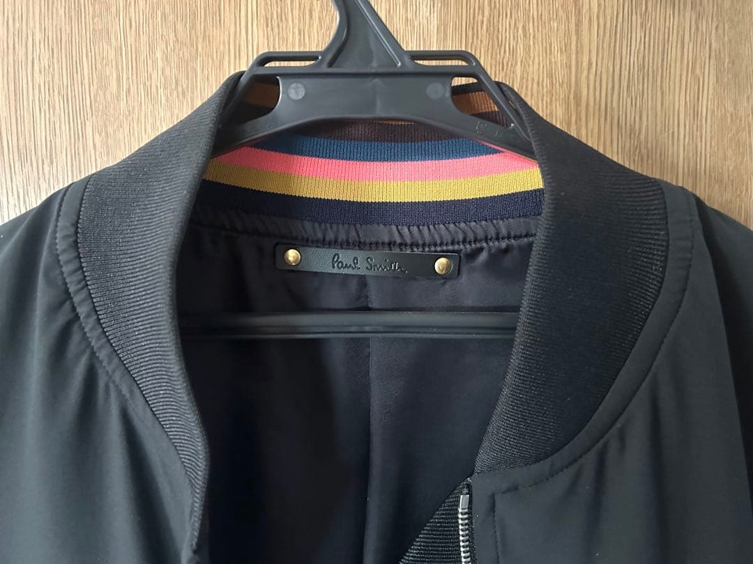 ポールスミス 長袖ブルゾン Mサイズ 無地 ブラック系
