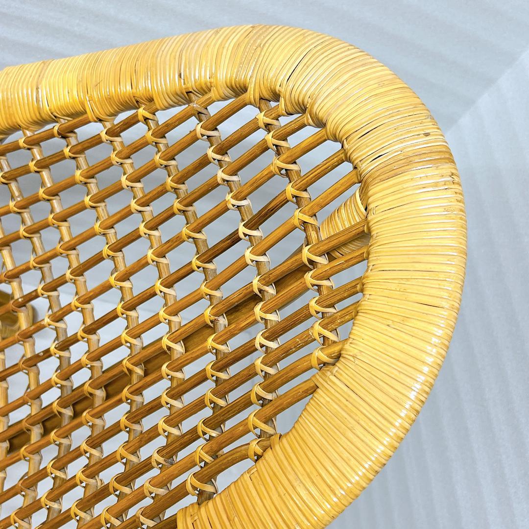 【良品✨送料無料】ラタンチェア 籐 椅子 アジアン家具 バリ風②