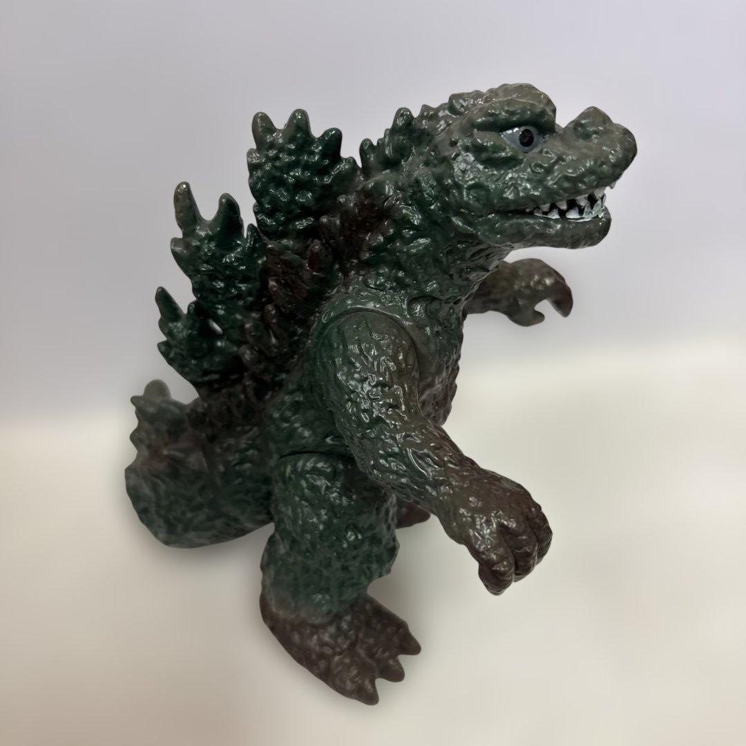 ゴジラ ソフビ ポピー キングザウルスシリーズ 足型 当時物 美品 フィギュア