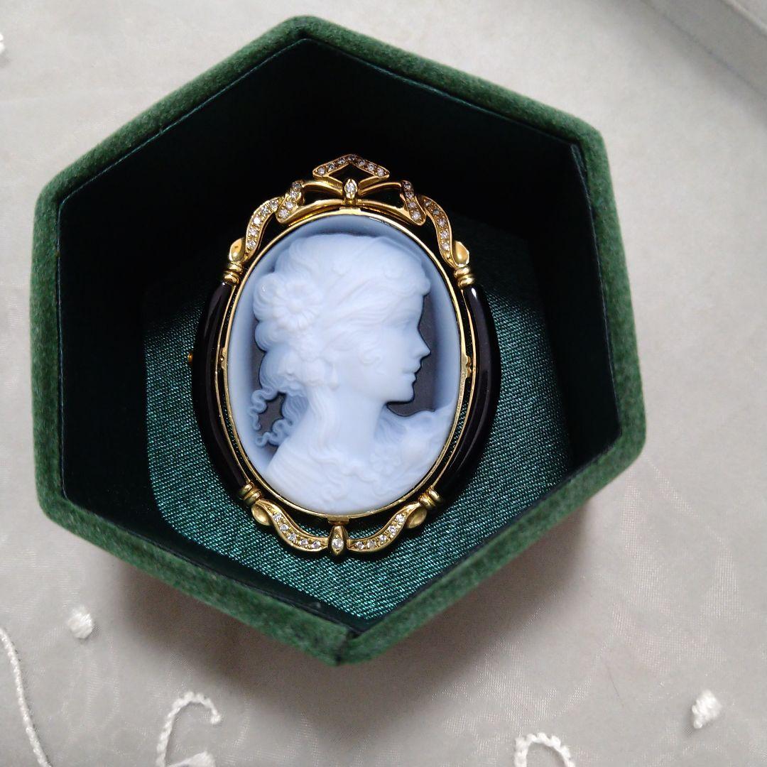 F.W.  カメオブローチ　ペンダントトップ　2種類のフレーム