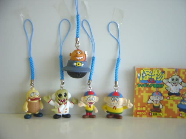 ♯Gwt29HE怪物くんフィギュア根付け人気5種