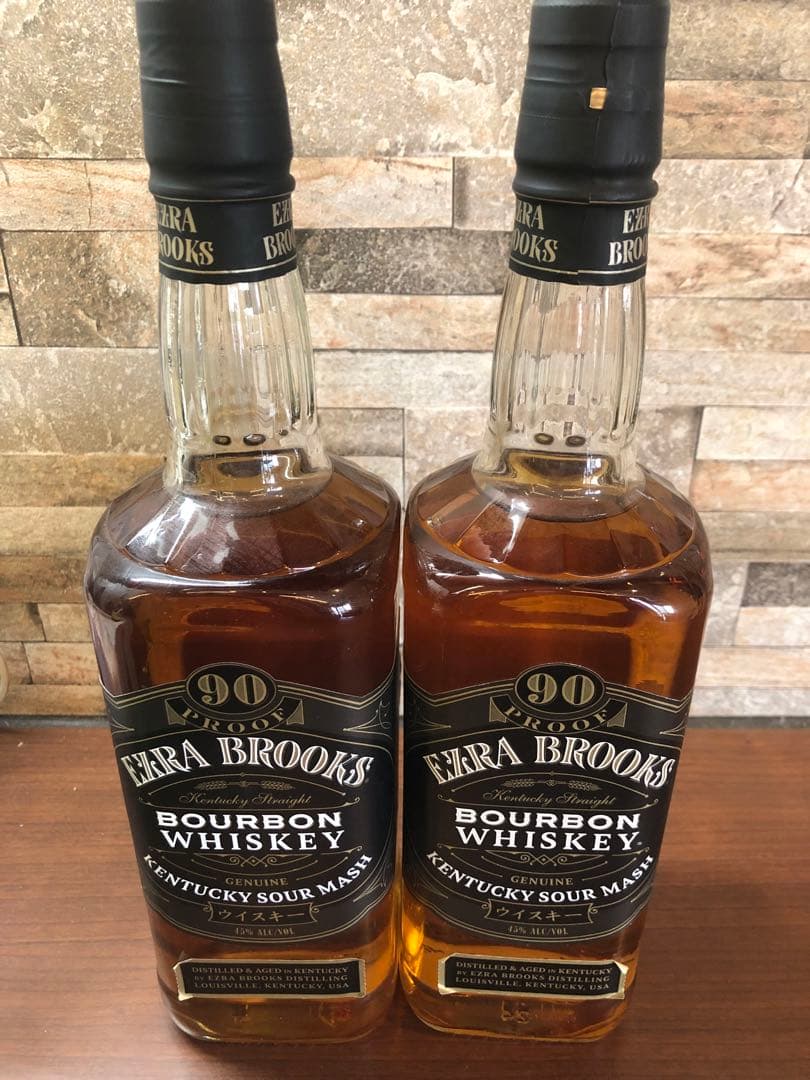 未開封！EZRA BROOKS バーボンウイスキー 750ml４本セット