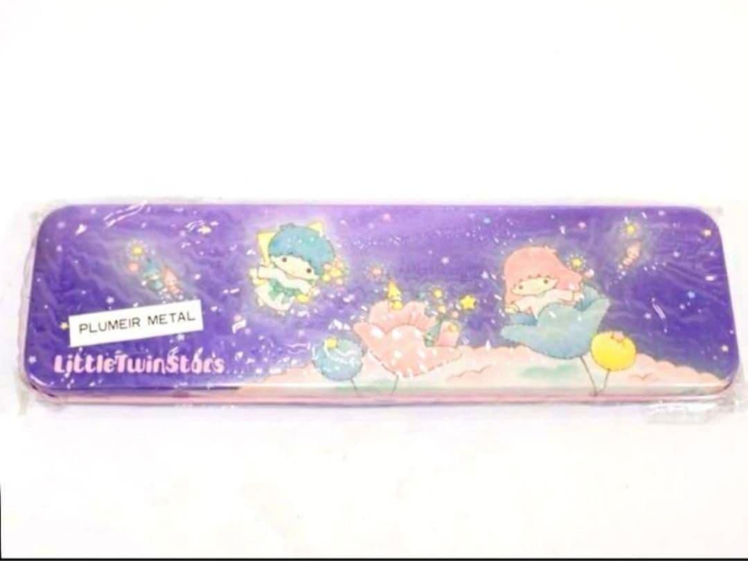 ラスト レア 1976年 初期 キキララ メタリック 筆箱 缶ペンケース