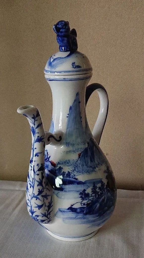 中国染付け水注